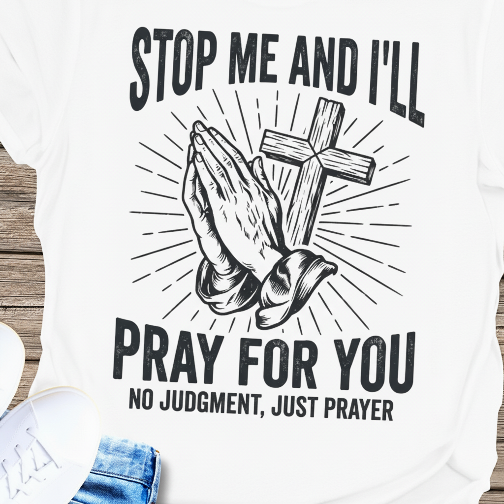 Stop Me and I'll Pray T-Shirt_extreme_za