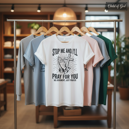 Stop Me and I'll Pray T-Shirt_boutique_rack