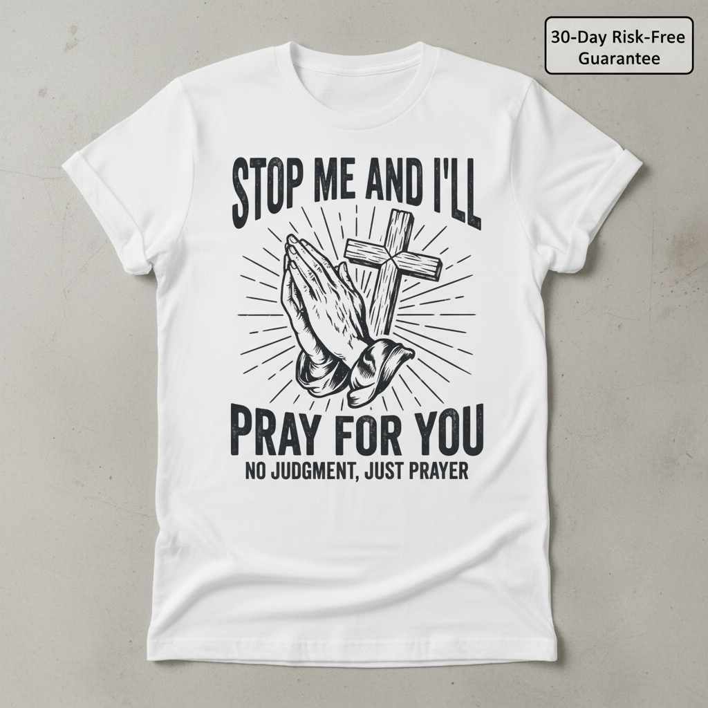 Stop Me and I'll Pray T-Shirt_clean