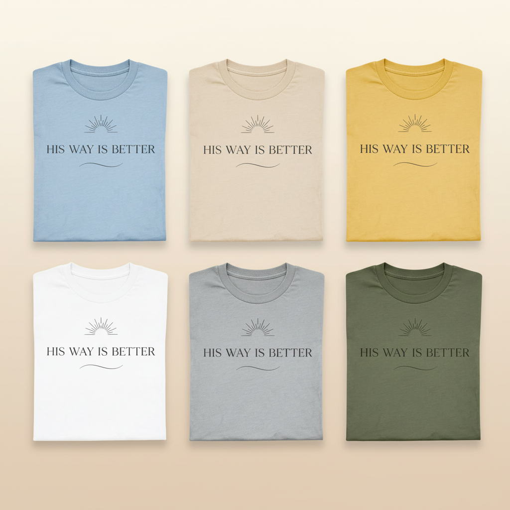 His Way Is Better T-Shirt_6color_grid