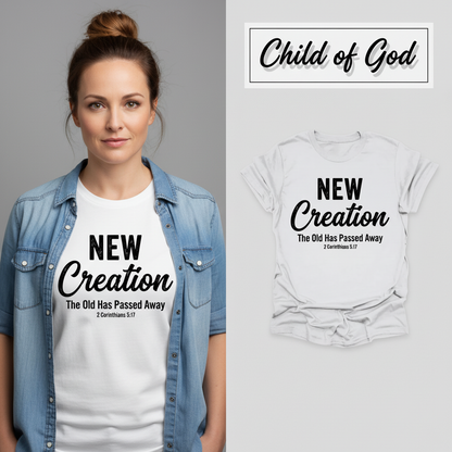 New Creation Faith T-Shirt_model_flat