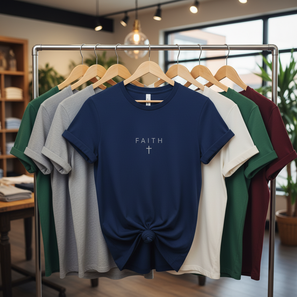 Faith Cross T-Shirt_boutique_rack