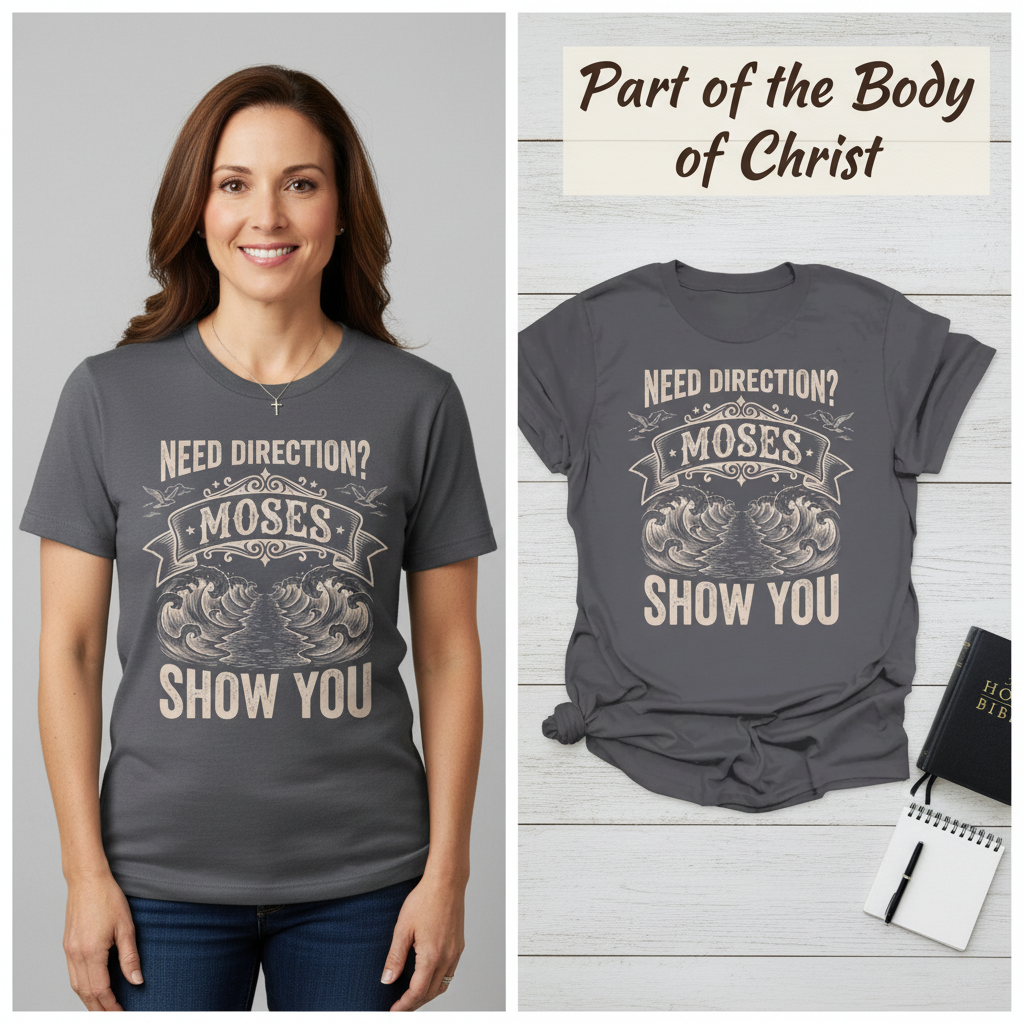 Let Moses Show You T-Shirt_model_flat
