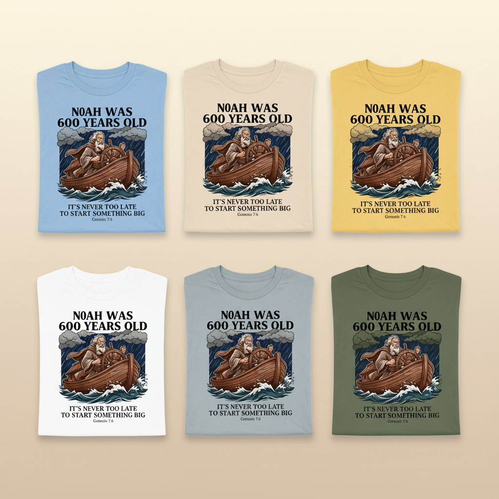 Noah's New Beginning T-Shirt_6color_grid