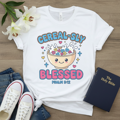Cereal-sly Blessed T-Shirt_triple_model