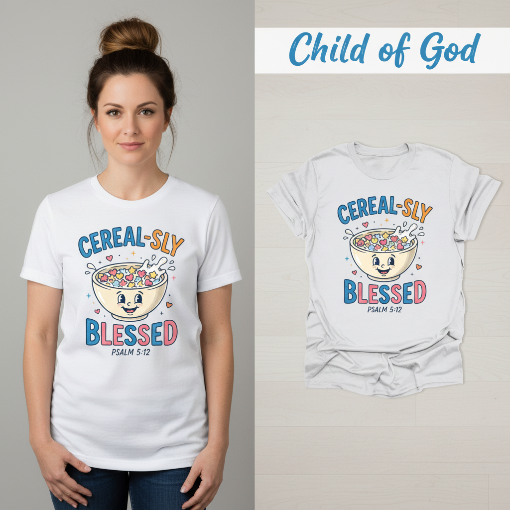 Cereal-sly Blessed T-Shirt_model_flat