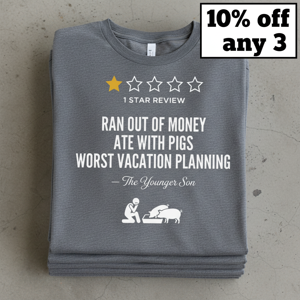Worst Vacation Ever T-Shirt_stacked_flatlay