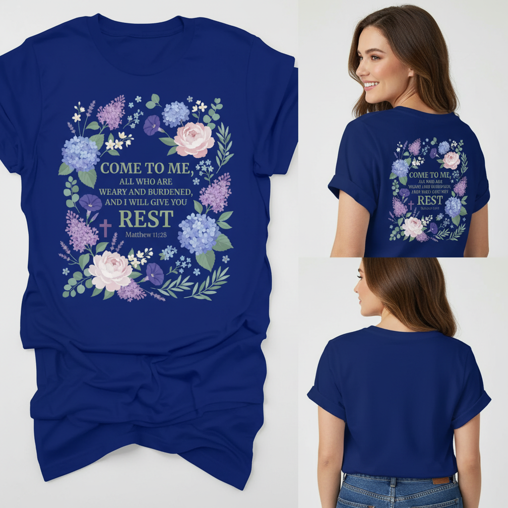 Rest in His Promise T-Shirt_triple_model