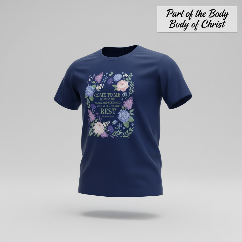 Rest in His Promise T-Shirt_3d_float