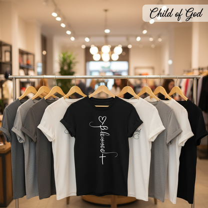 Blessed Cross Heart T-Shirt_boutique_rack
