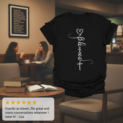 Blessed Cross Heart T-Shirt_review_5star
