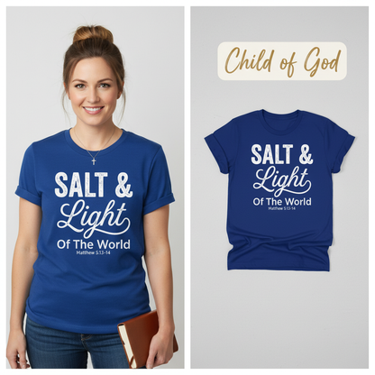 Salt & Light T-Shirt_model_flat