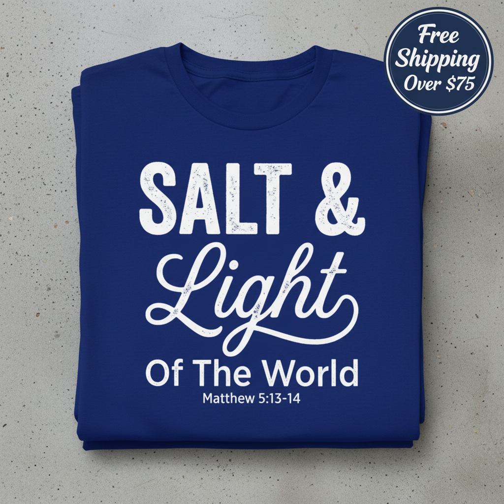 Salt & Light T-Shirt_stacked_flatlay