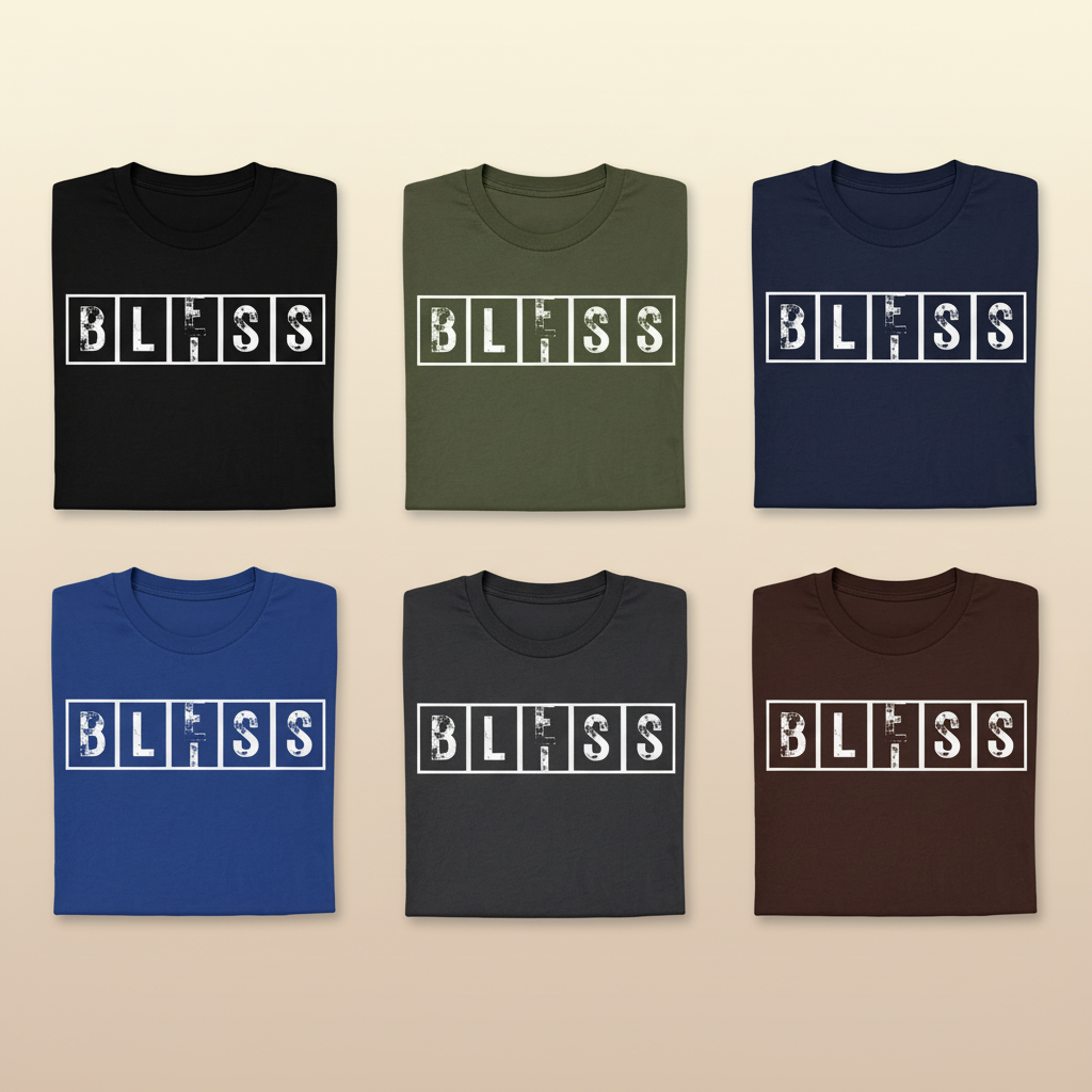 Bliss Bless T-Shirt_6color_grid