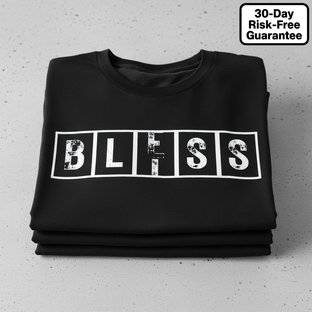 Bliss Bless T-Shirt_stacked_flatlay