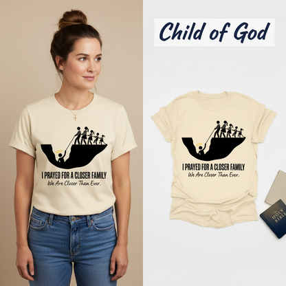 Closer Family Prayer T-Shirt_model_flat