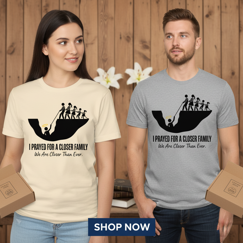Closer Family Prayer T-Shirt_dual_model_life