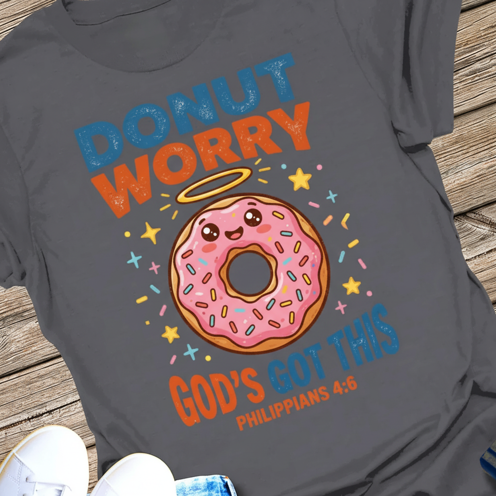 Donut Worry God's Got This T-Shirt_extreme_za