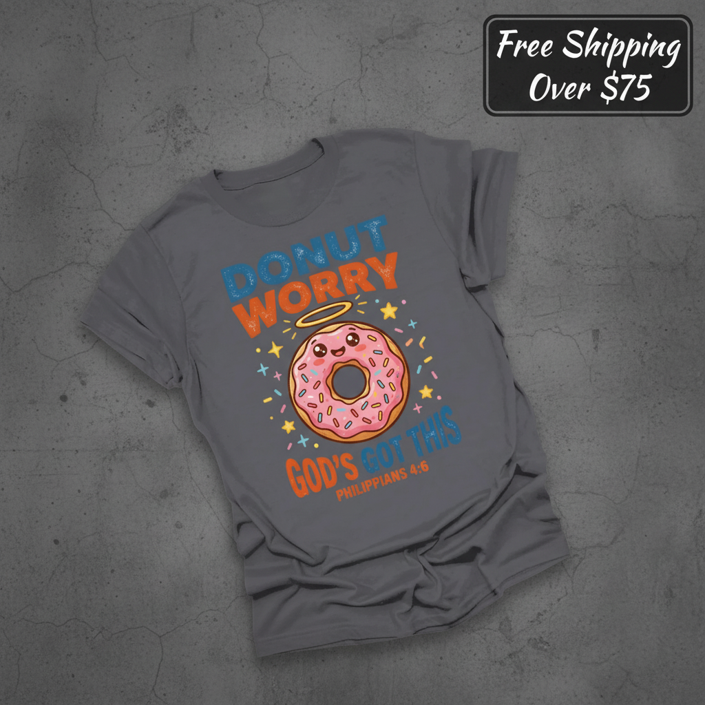 Donut Worry God's Got This T-Shirt_fold_tilt