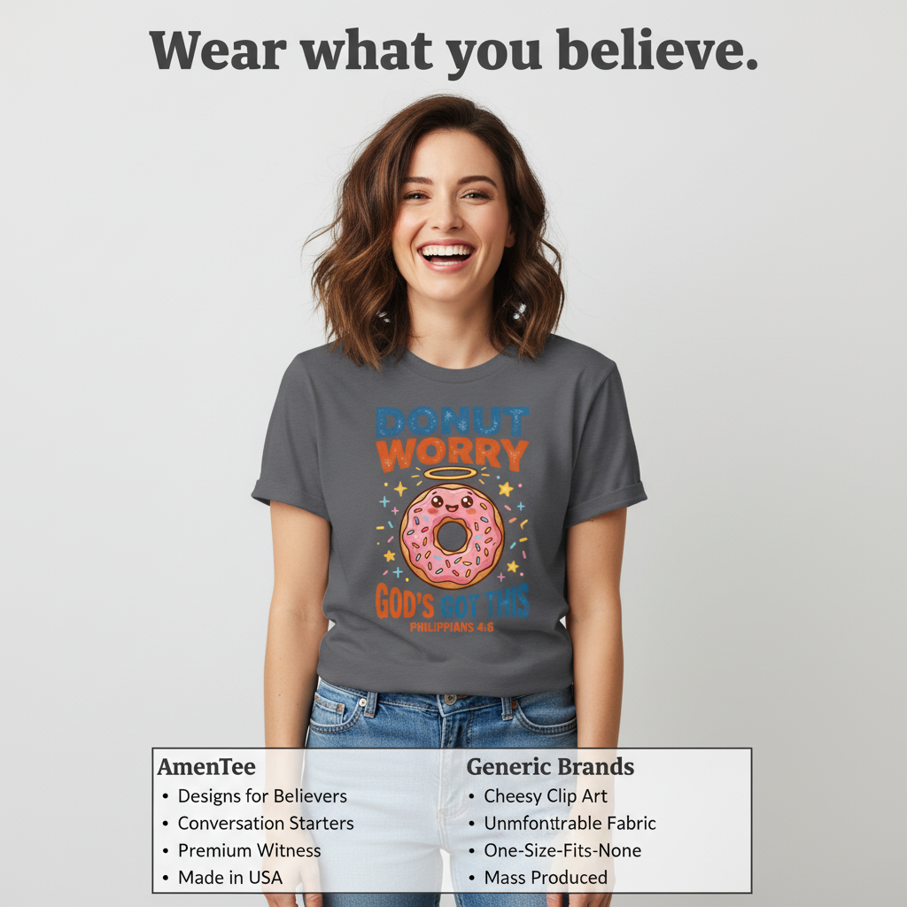 Donut Worry God's Got This T-Shirt_product_table