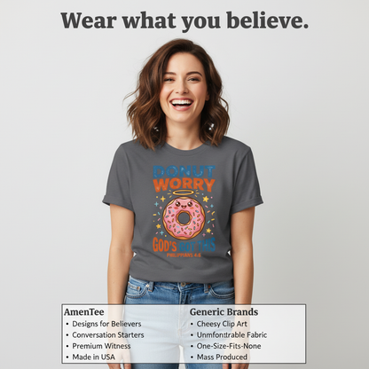 Donut Worry God's Got This T-Shirt_product_table