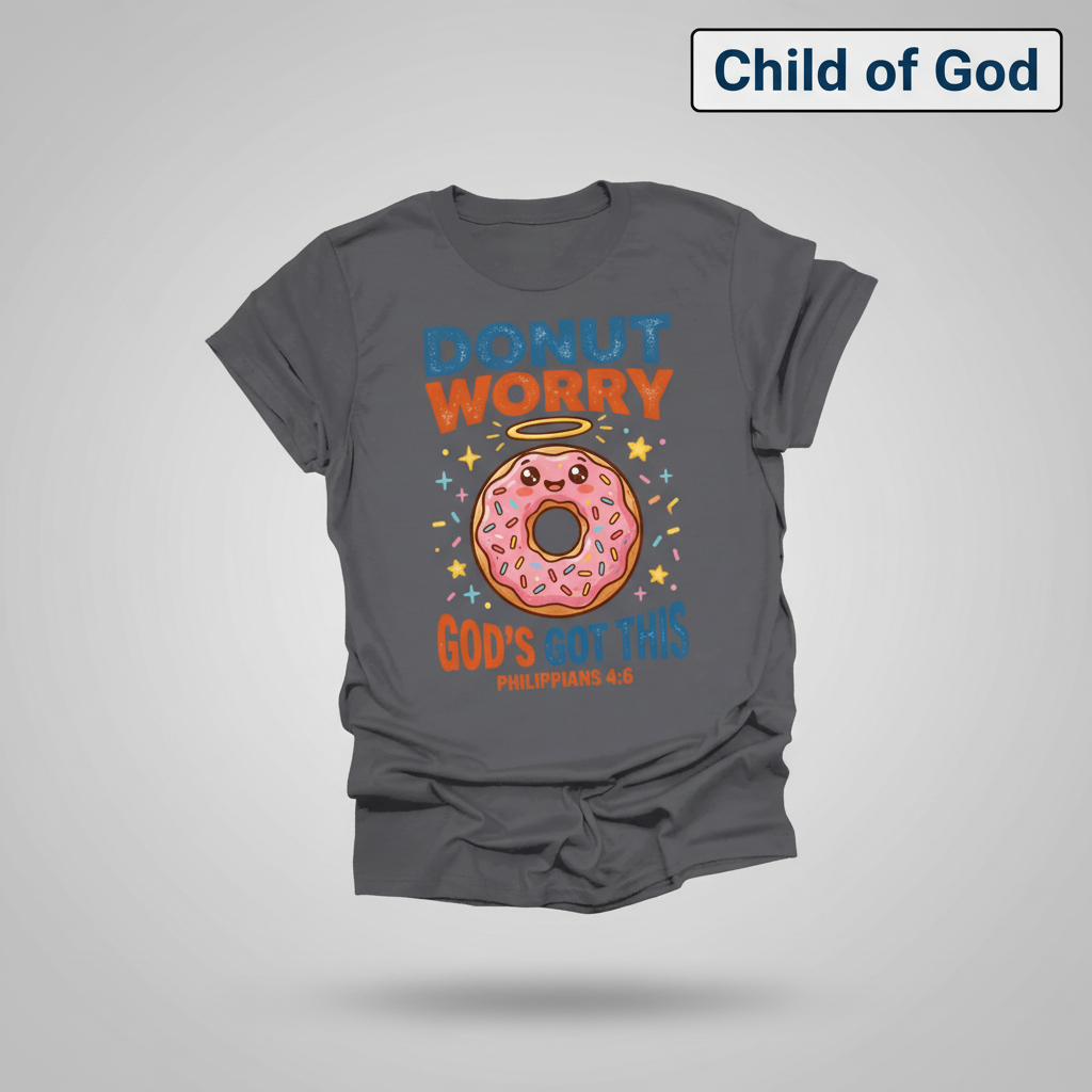 Donut Worry God's Got This T-Shirt_3d_float