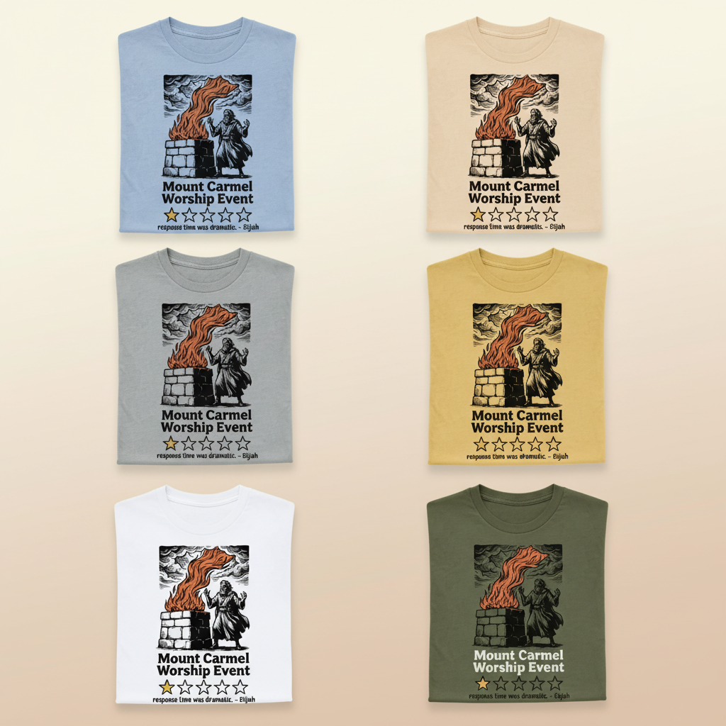 Mount Carmel Worship Event T-Shirt_6color_grid