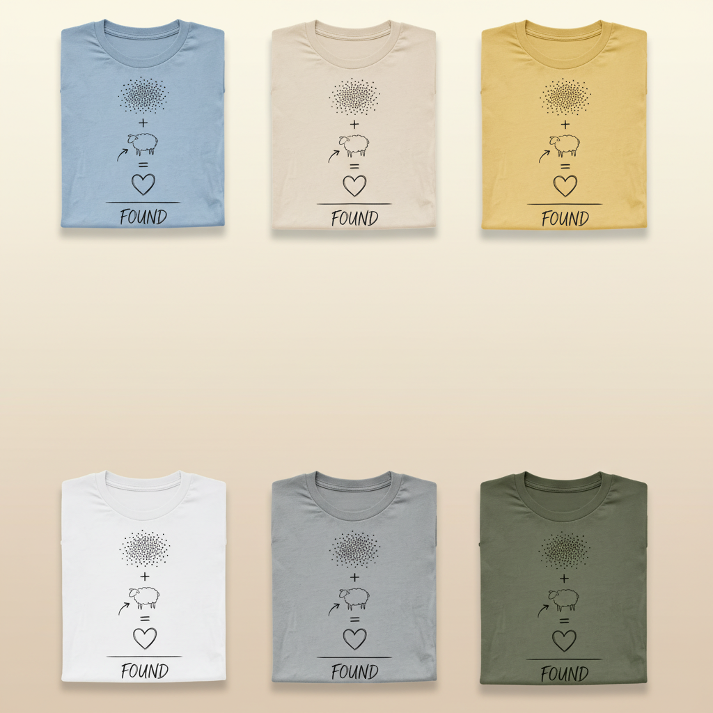 Lost Sheep Found T-Shirt_6color_grid