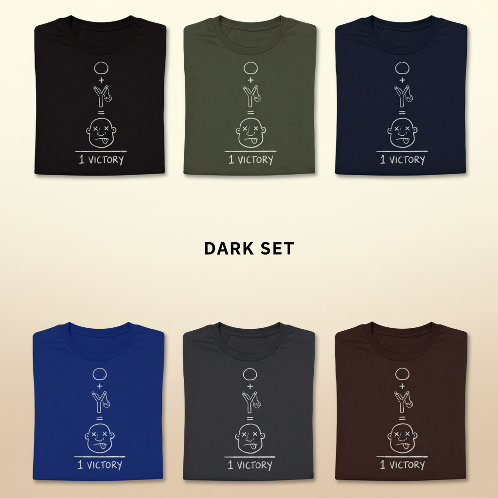 Slingshot Victory T-Shirt_6color_grid