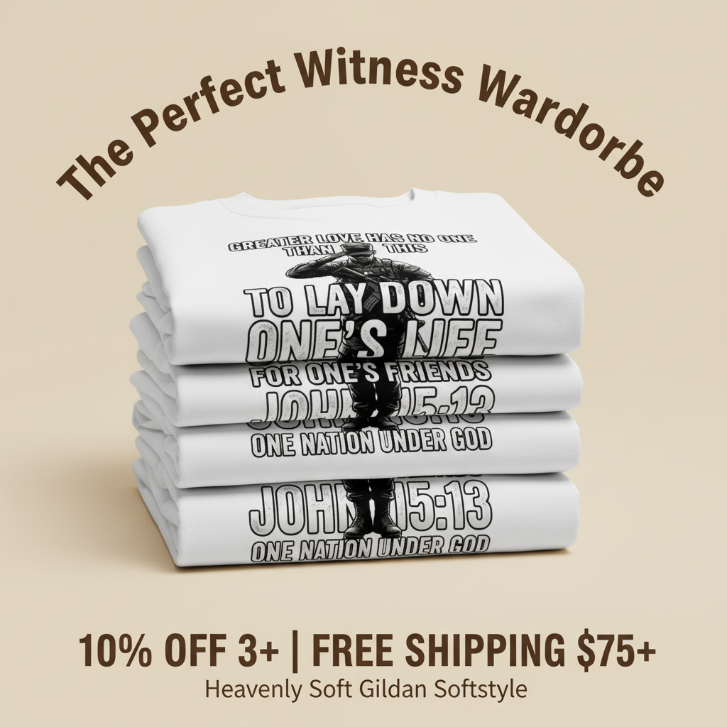 Greater Love Scripture Soldier T-Shirt_stacked_promotion
