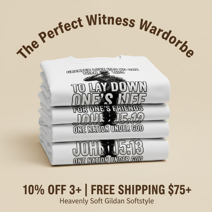 Greater Love Scripture Soldier T-Shirt_stacked_promotion