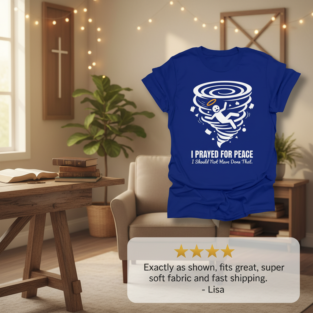 I Prayed for Peace T-Shirt_review_5star