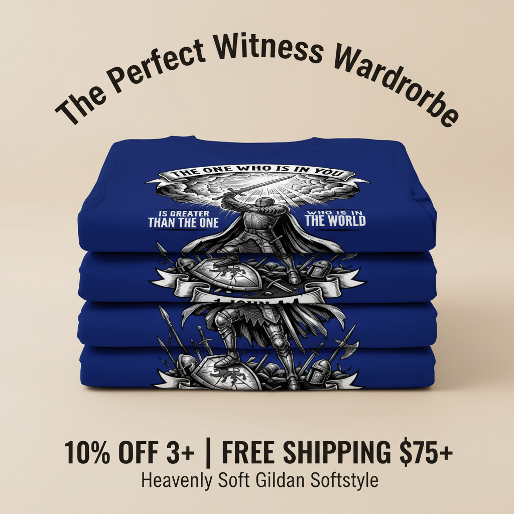 Greater Is He Warrior Scripture T-Shirt_stacked_promotion