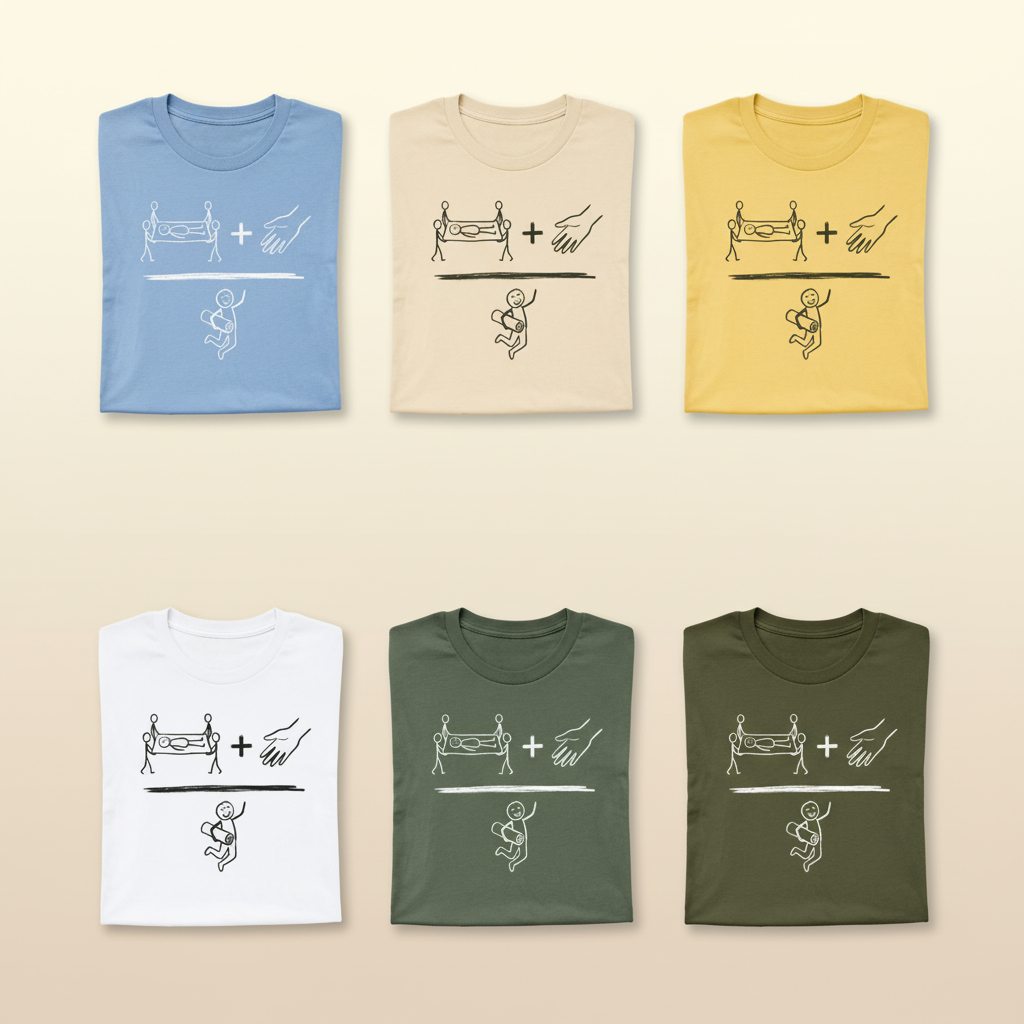 Miracle in Motion T-Shirt_6color_grid
