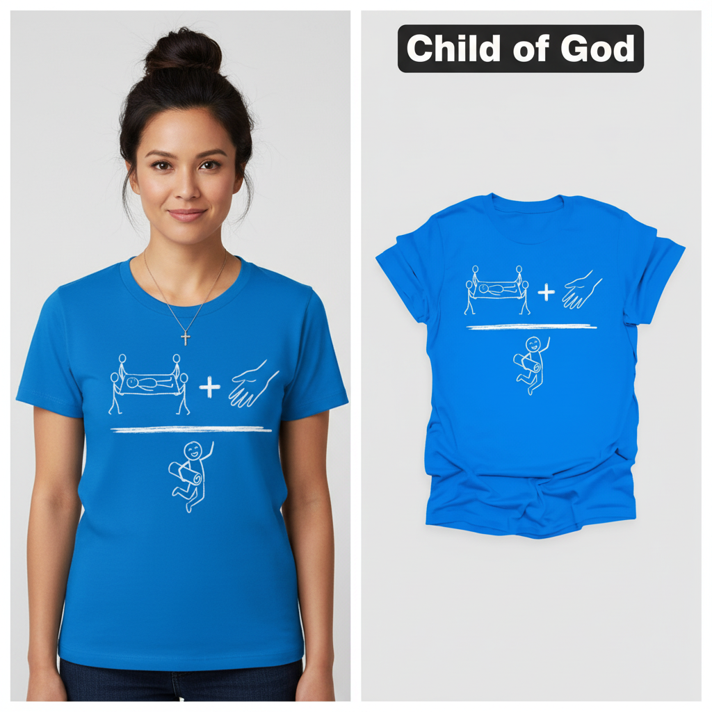 Miracle in Motion T-Shirt_model_flat