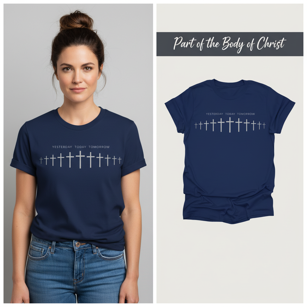 Yesterday Today Tomorrow T-Shirt_model_flat