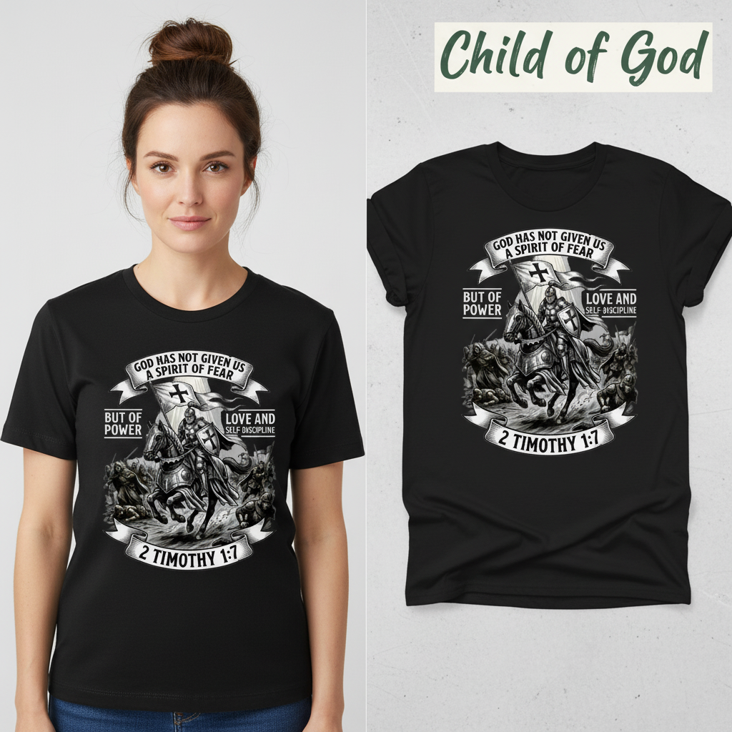 Spirit of Power Warrior T-Shirt_model_flat