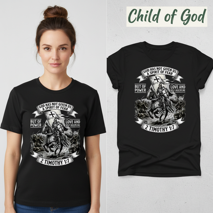Spirit of Power Warrior T-Shirt_model_flat
