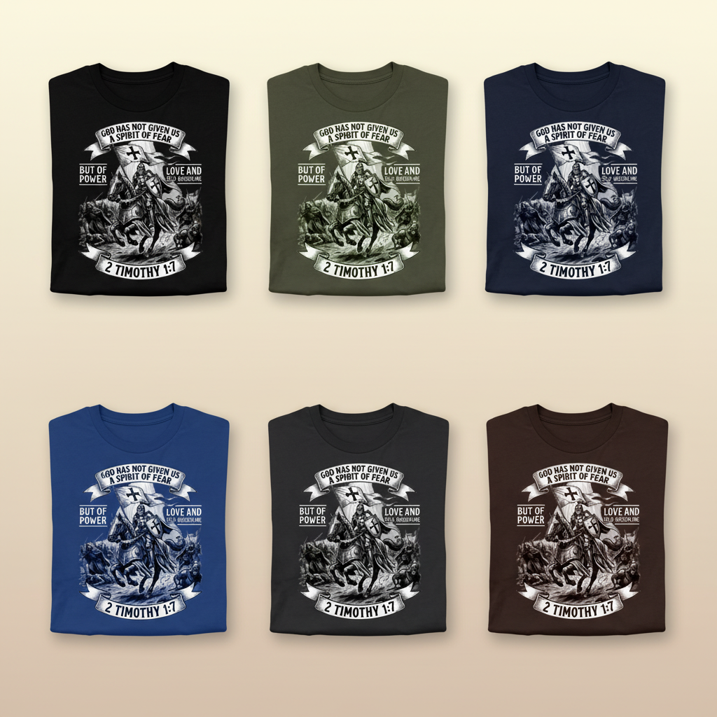 Spirit of Power Warrior T-Shirt_6color_grid