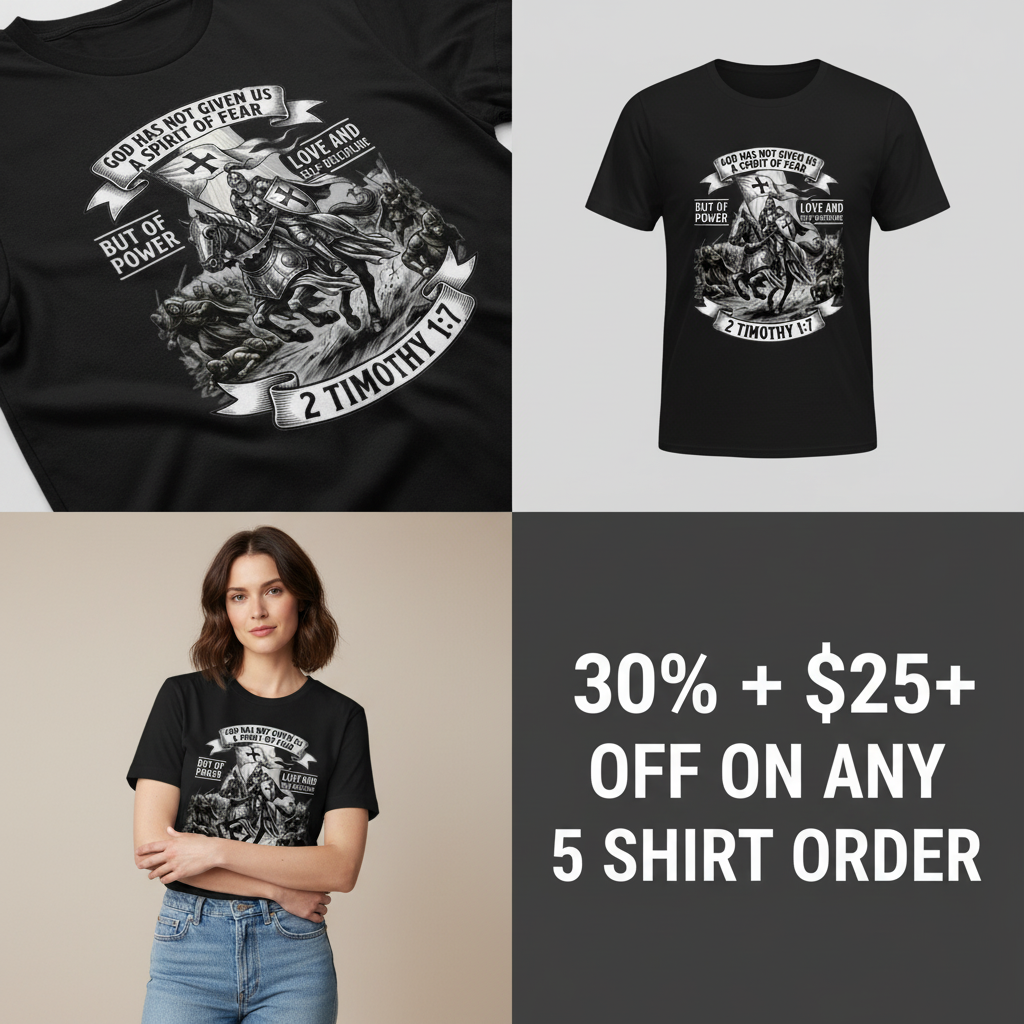 Spirit of Power Warrior T-Shirt_4_panel