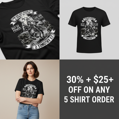 Spirit of Power Warrior T-Shirt_4_panel