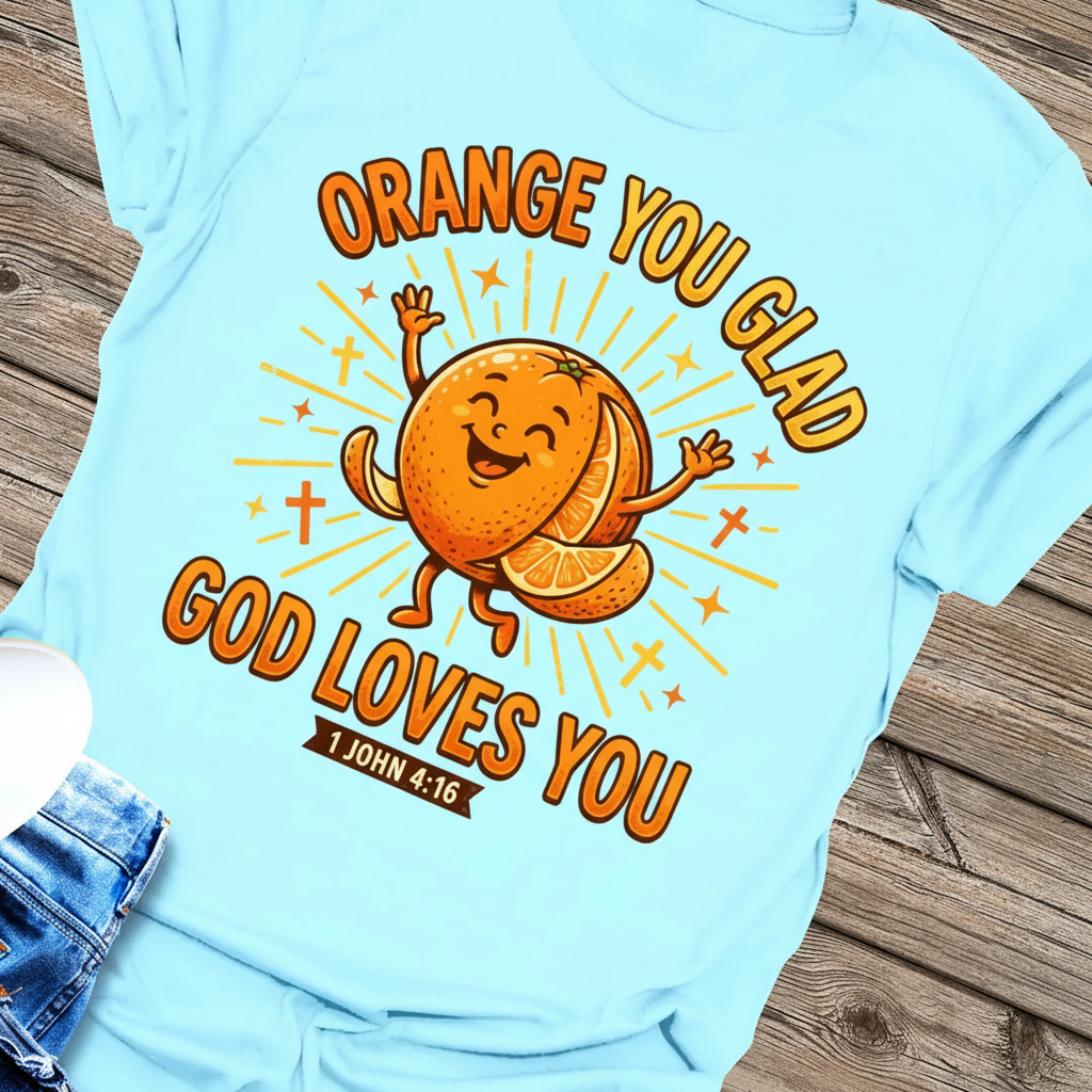 Orange You Glad God Loves You T-Shirt_extreme_za