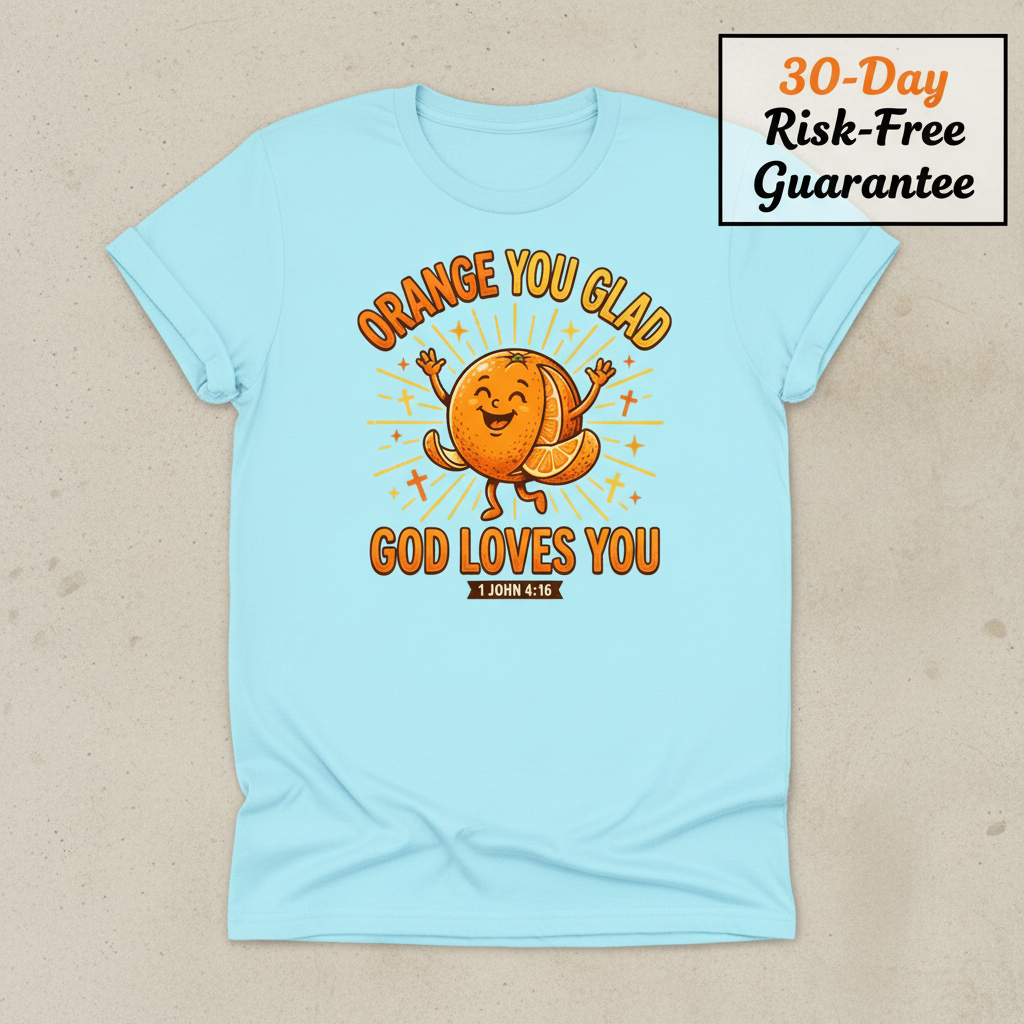 Orange You Glad God Loves You T-Shirt_clean