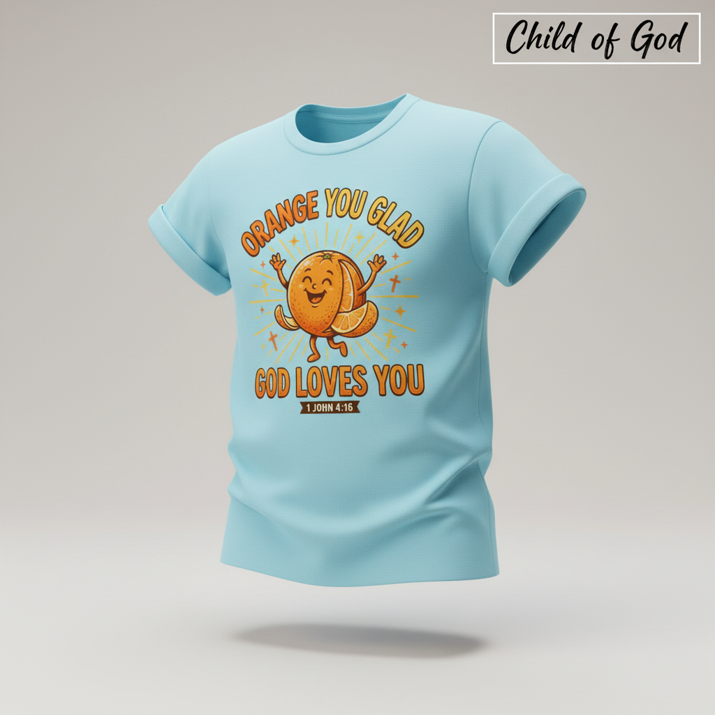 Orange You Glad God Loves You T-Shirt_3d_float
