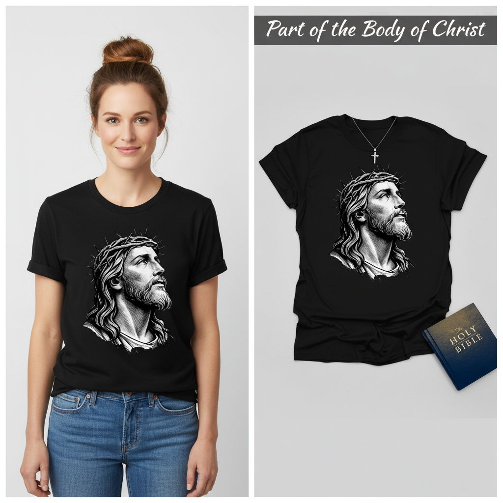 Crowned Savior T-Shirt_model_flat