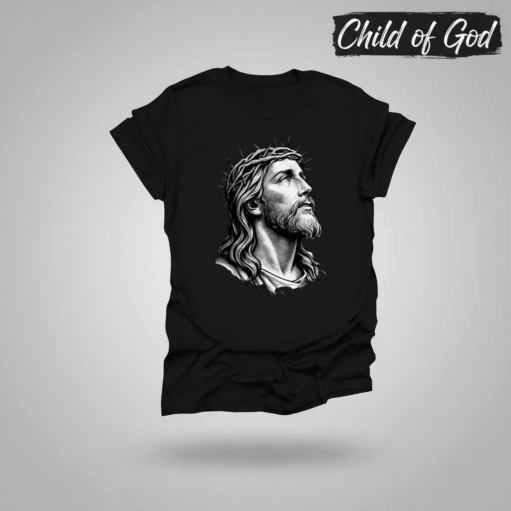 Crowned Savior T-Shirt_3d_float