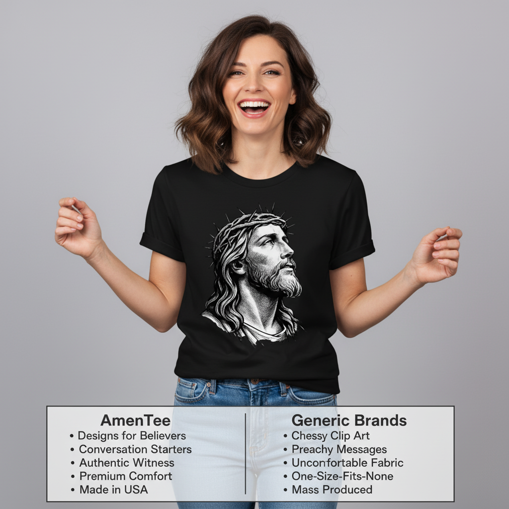 Crowned Savior T-Shirt_product_table