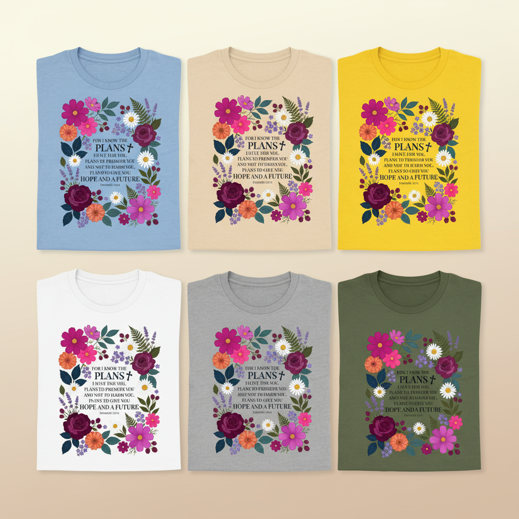 Hope and a Future T-Shirt_6color_grid