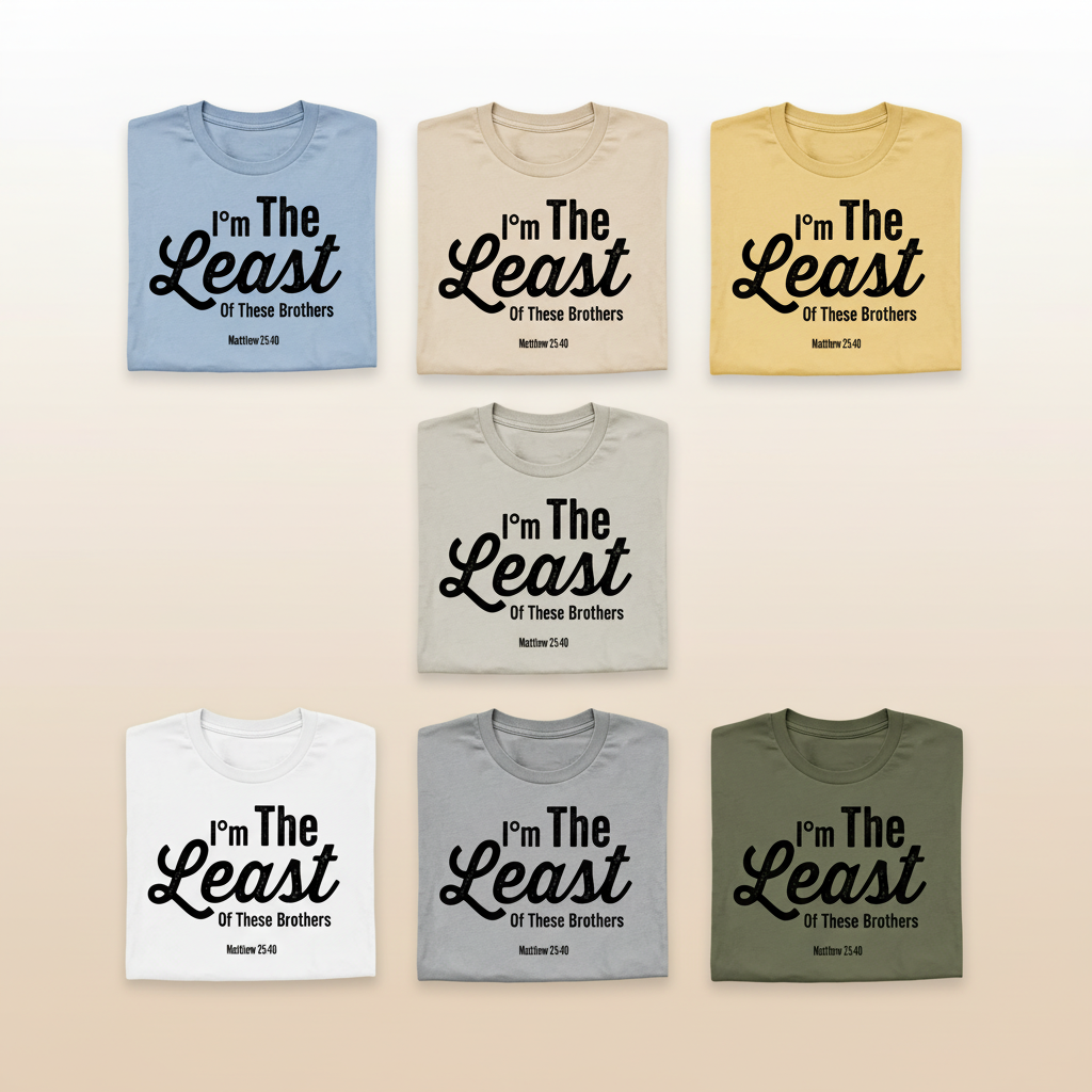 Least of These Brothers T-Shirt_6color_grid