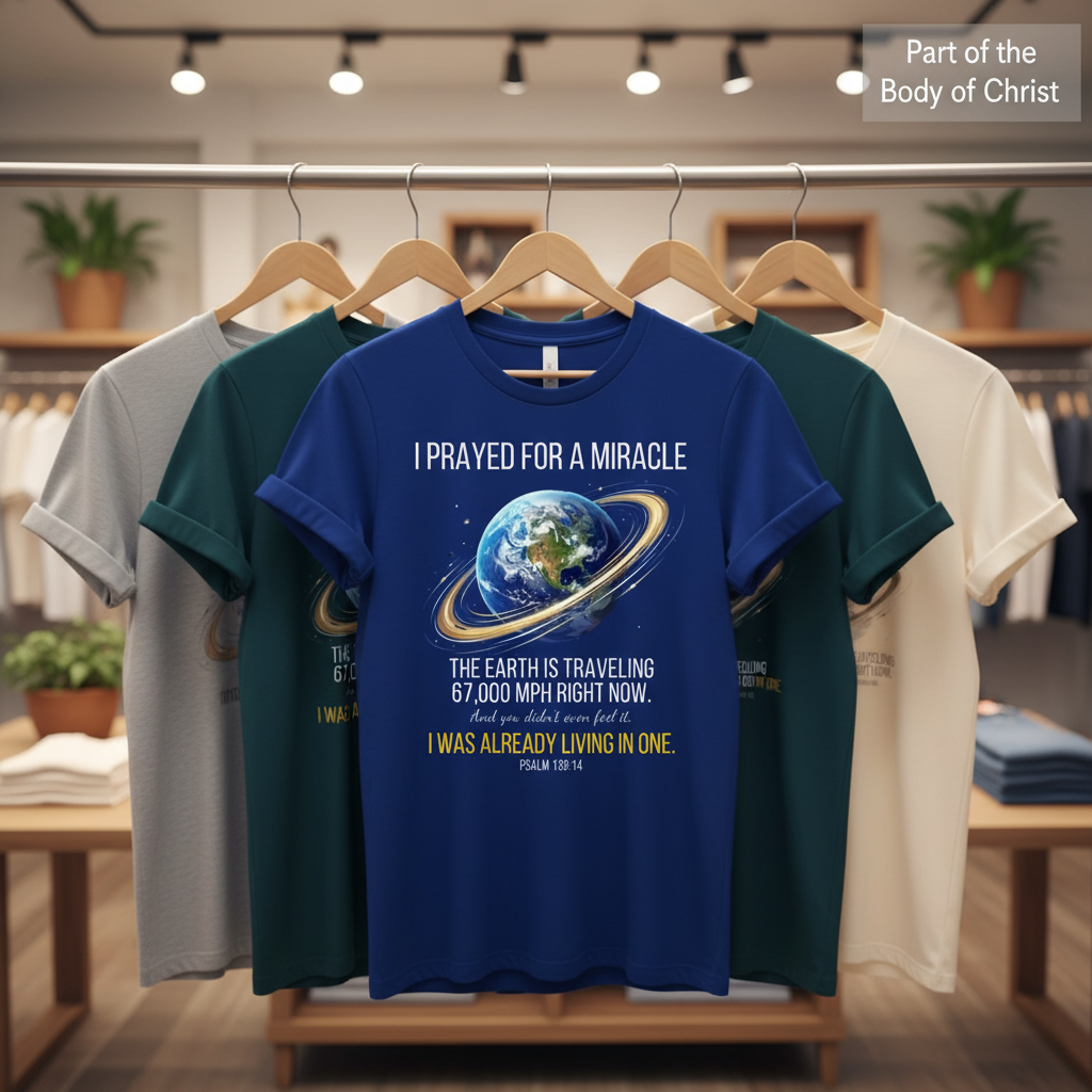 Living in a Ringed World T-Shirt_boutique_rack